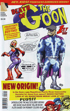 Illustration for article titled New comics reviews include X-O Manowar and a superhero takedown from The Goon